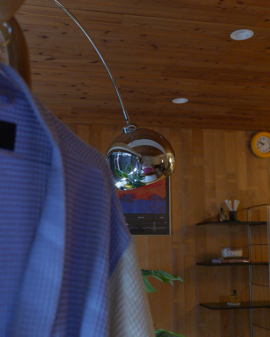 Modern Stainless Stand Lamp / モダンステンレススタンドランプ