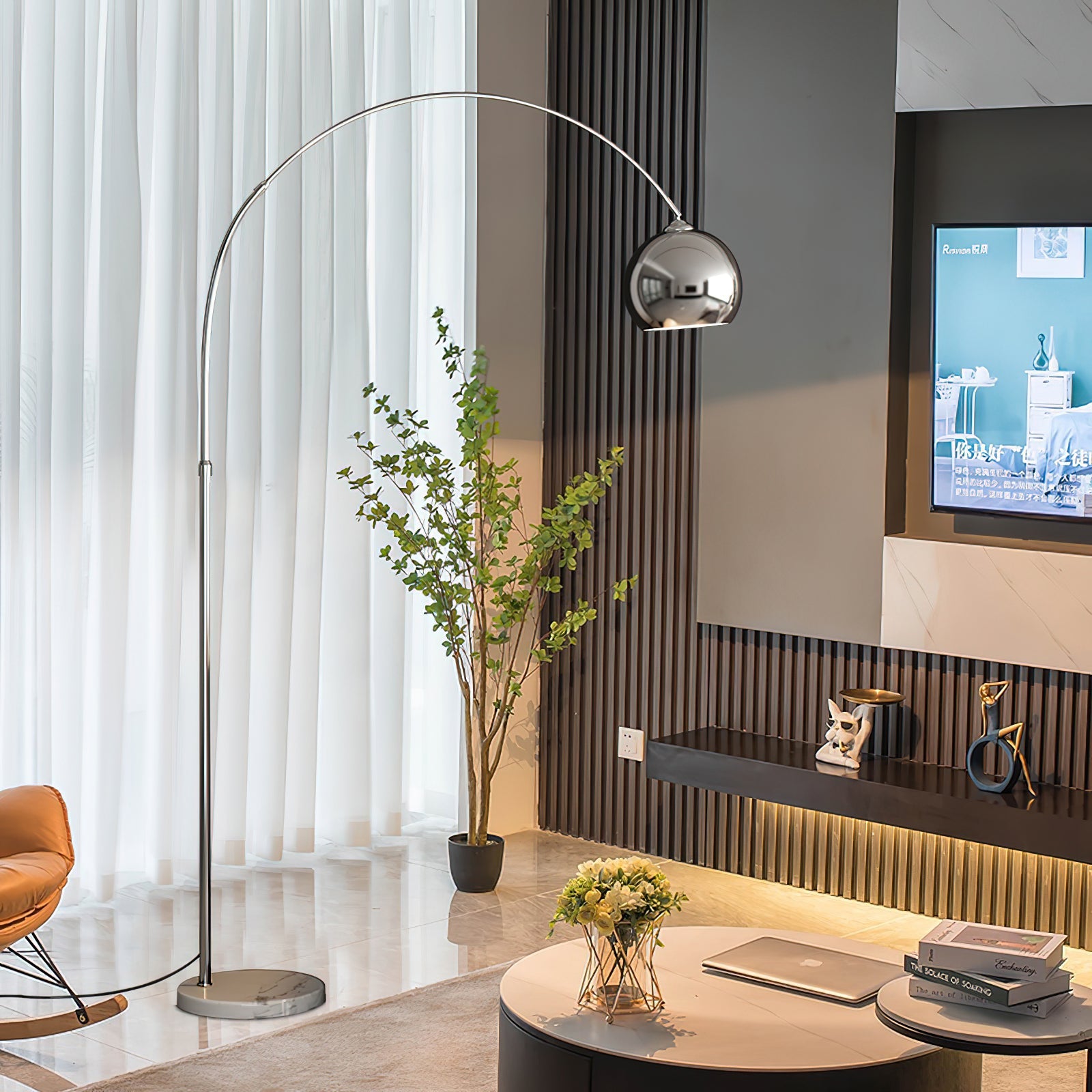 Modern Stainless Stand Lamp / モダンステンレススタンドランプ