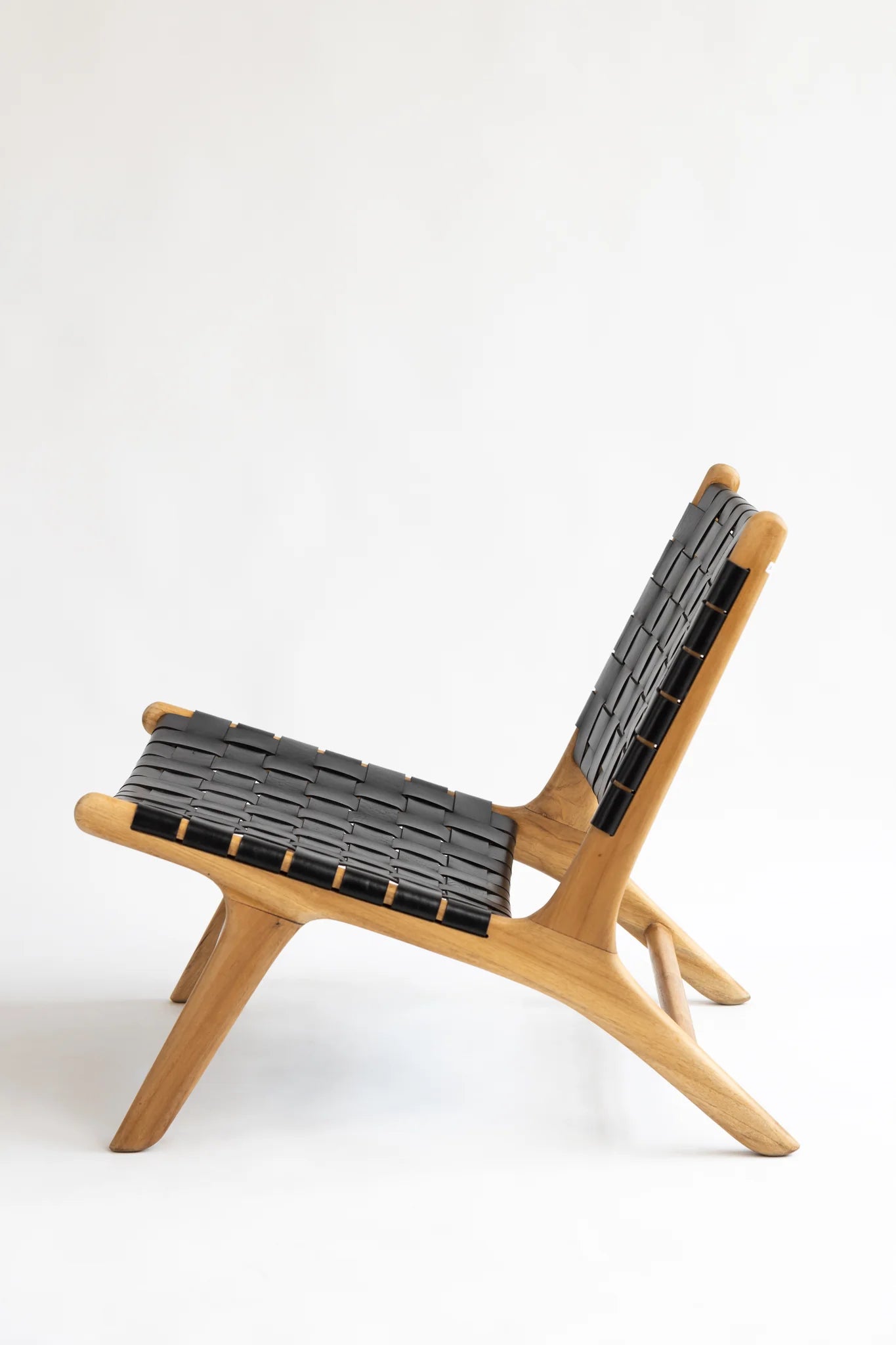 Block Leather Lounge Chair / ブロックレザーラウンジチェア