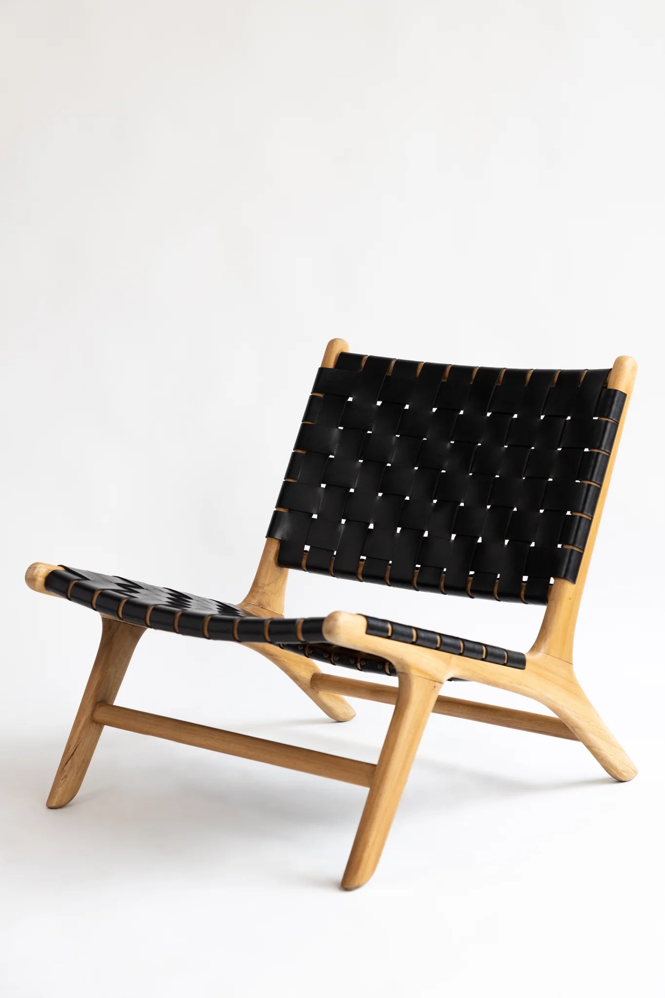 Block Leather Lounge Chair / ブロックレザーラウンジチェア