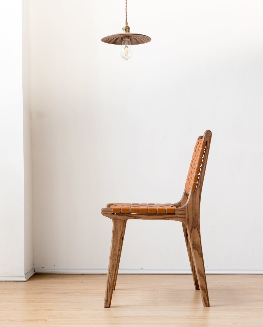 Block Leather Dining Chair / ブロックレザーダイニングチェア - YOLO