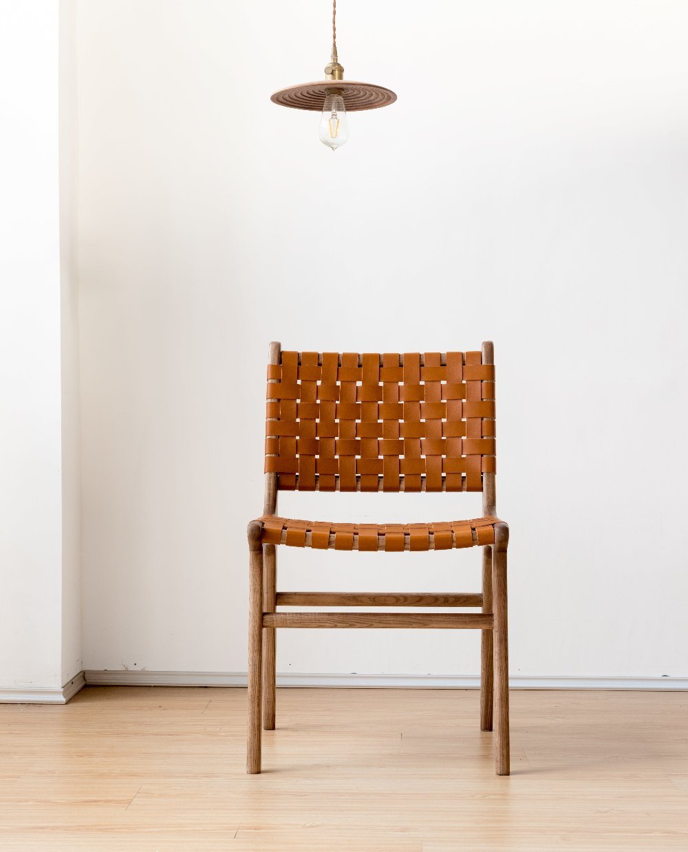 Block Leather Dining Chair / ブロックレザーダイニングチェア - YOLO