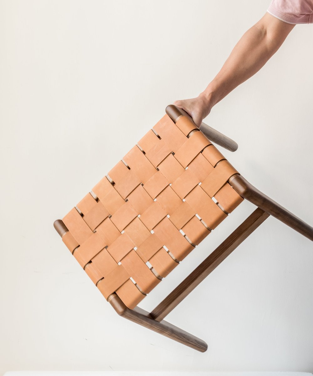 Block Leather Mini Chair / ブロックレザーミニチェア - YOLO