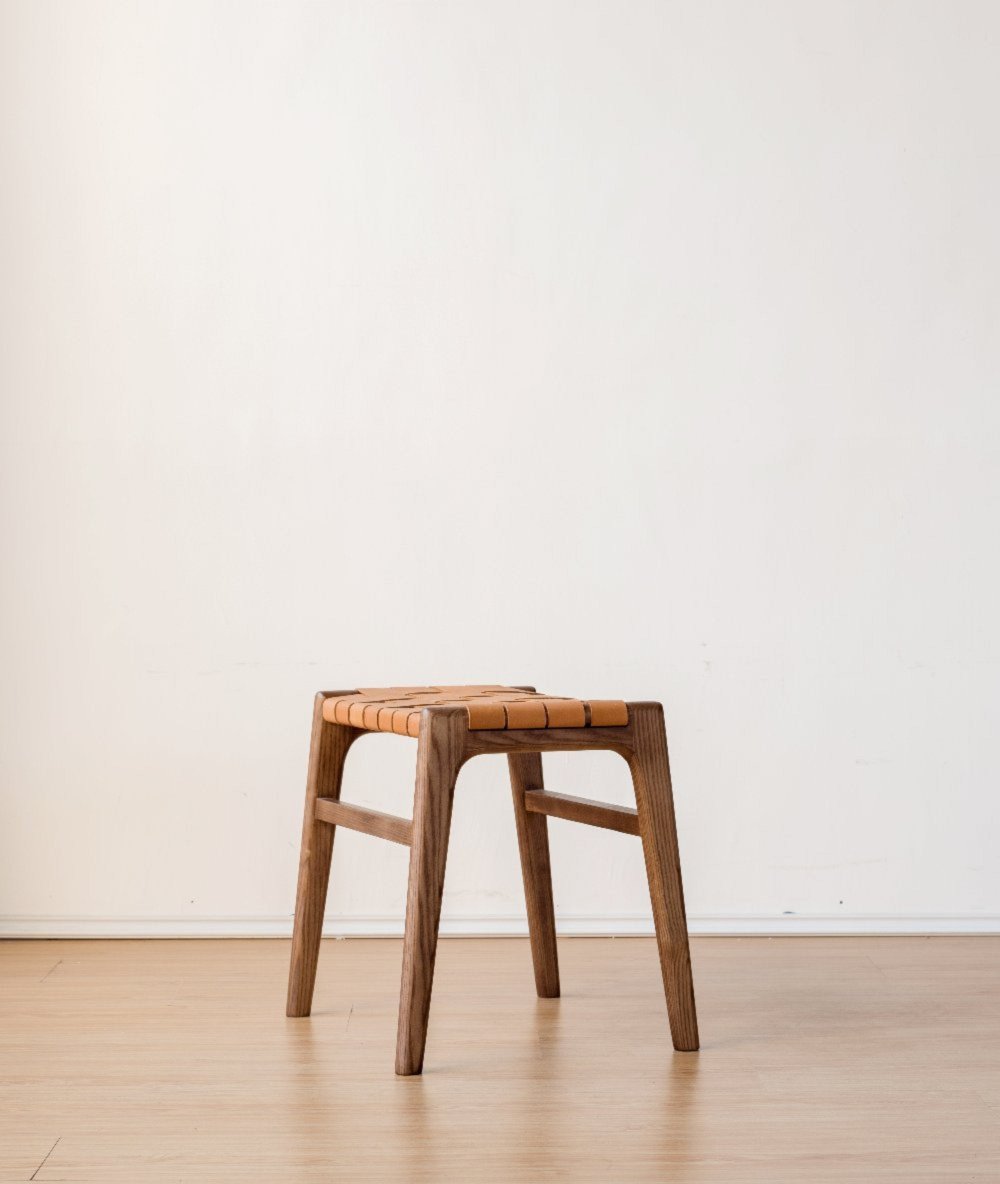 Block Leather Mini Chair / ブロックレザーミニチェア - YOLO