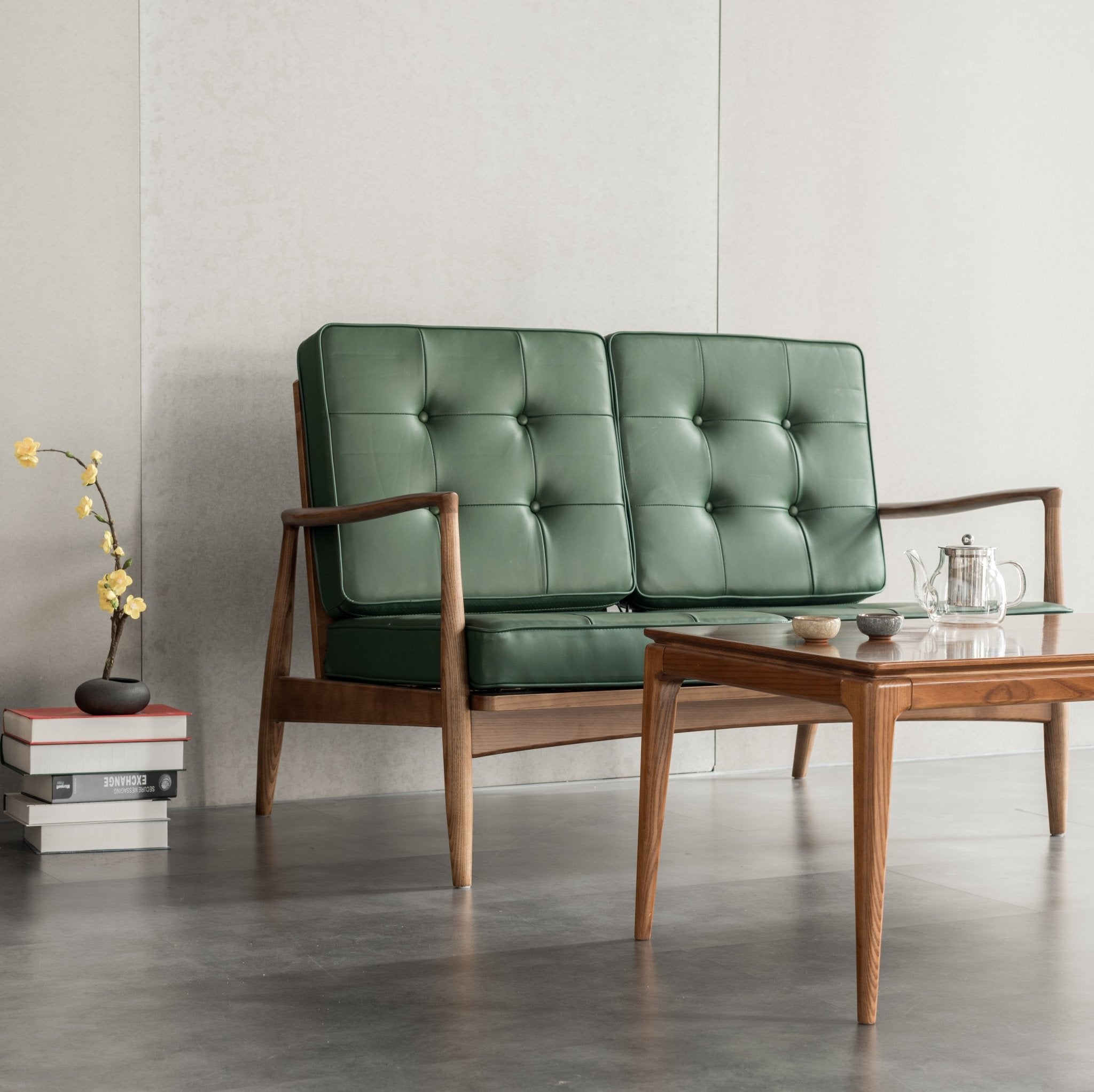 Modern Leather Double Chair / モダンレザーダブルチェア - YOLO