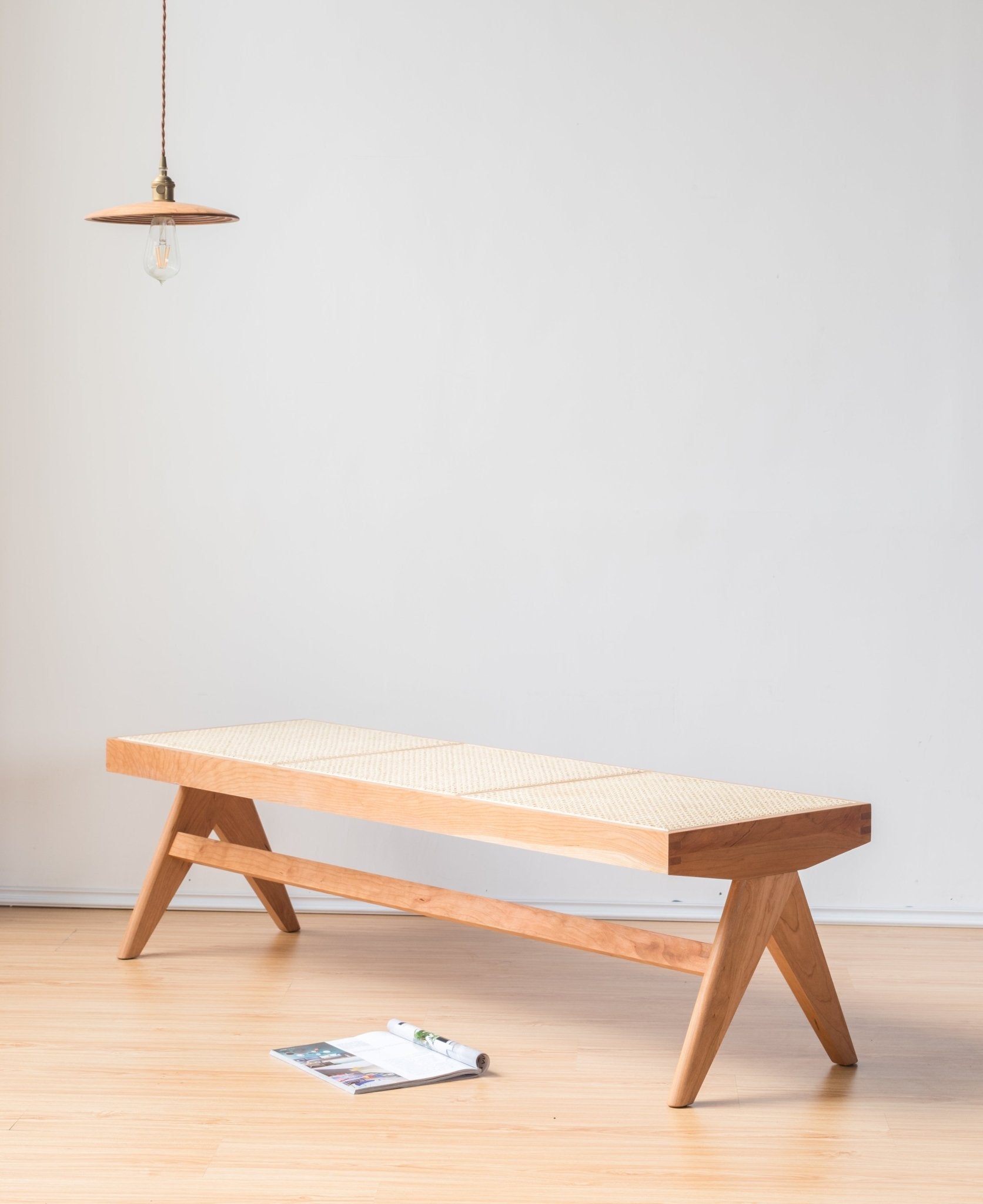 Rattan Bench Chair / ラタンベンチチェア - YOLO