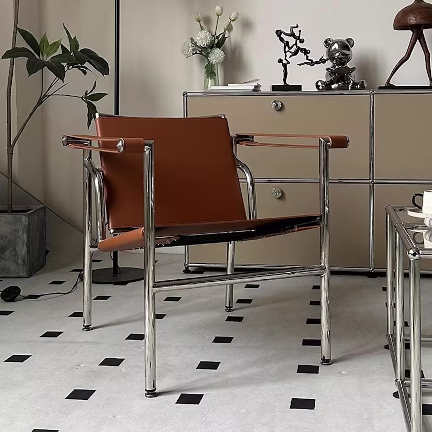 Steel Leather Chair / スチールレザーチェア - YOLO