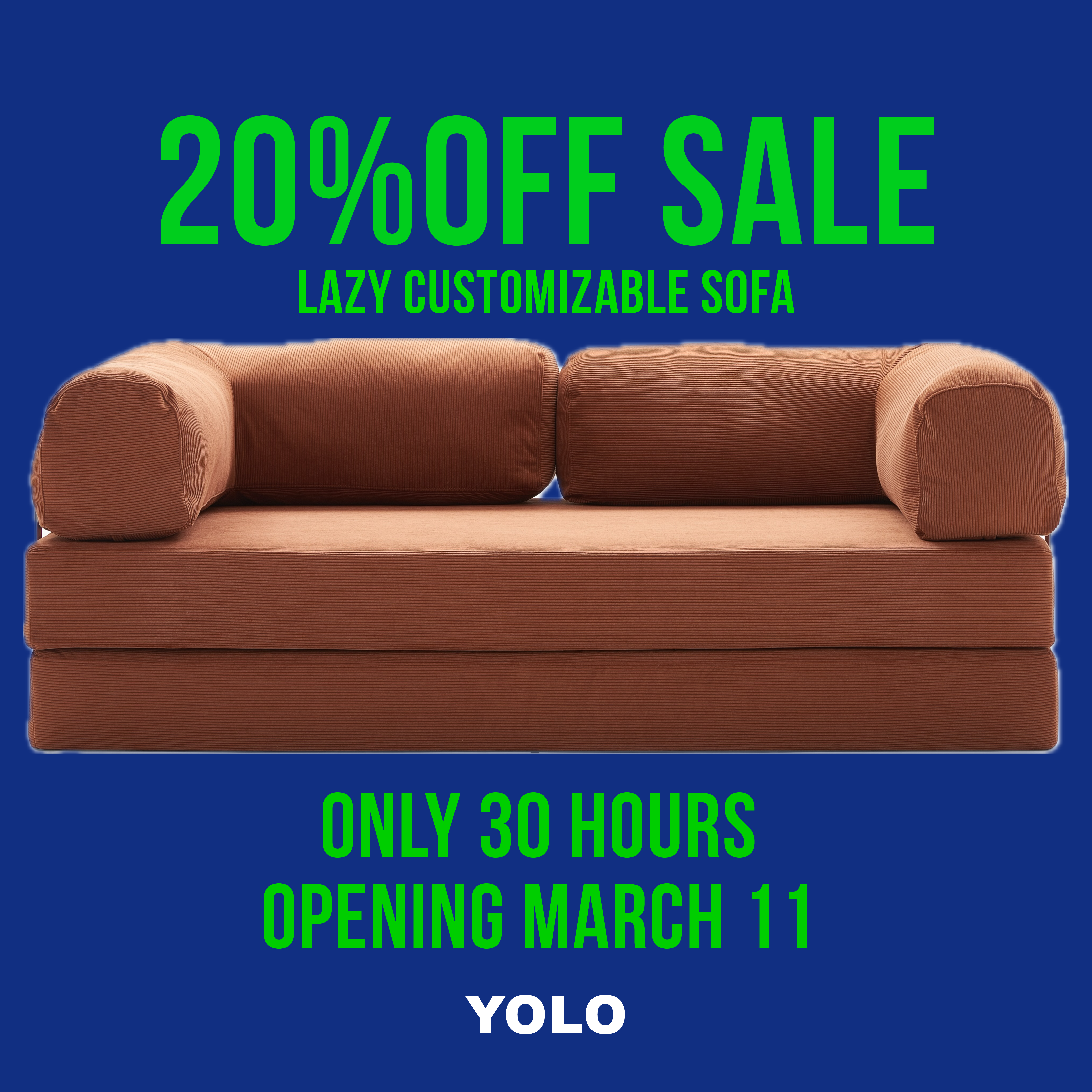 Lazy Customizable Sofa / レイジーカスタマイズソファー