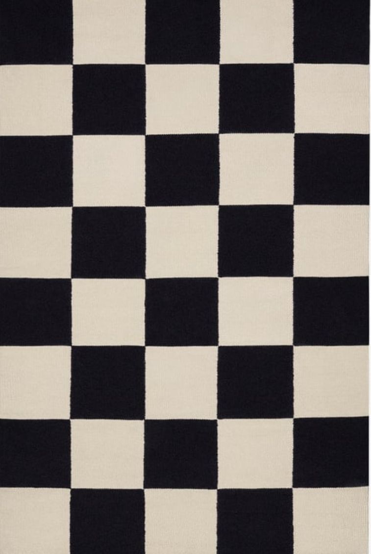 Geometric Check Rug / ジオメトリックチェックラグ