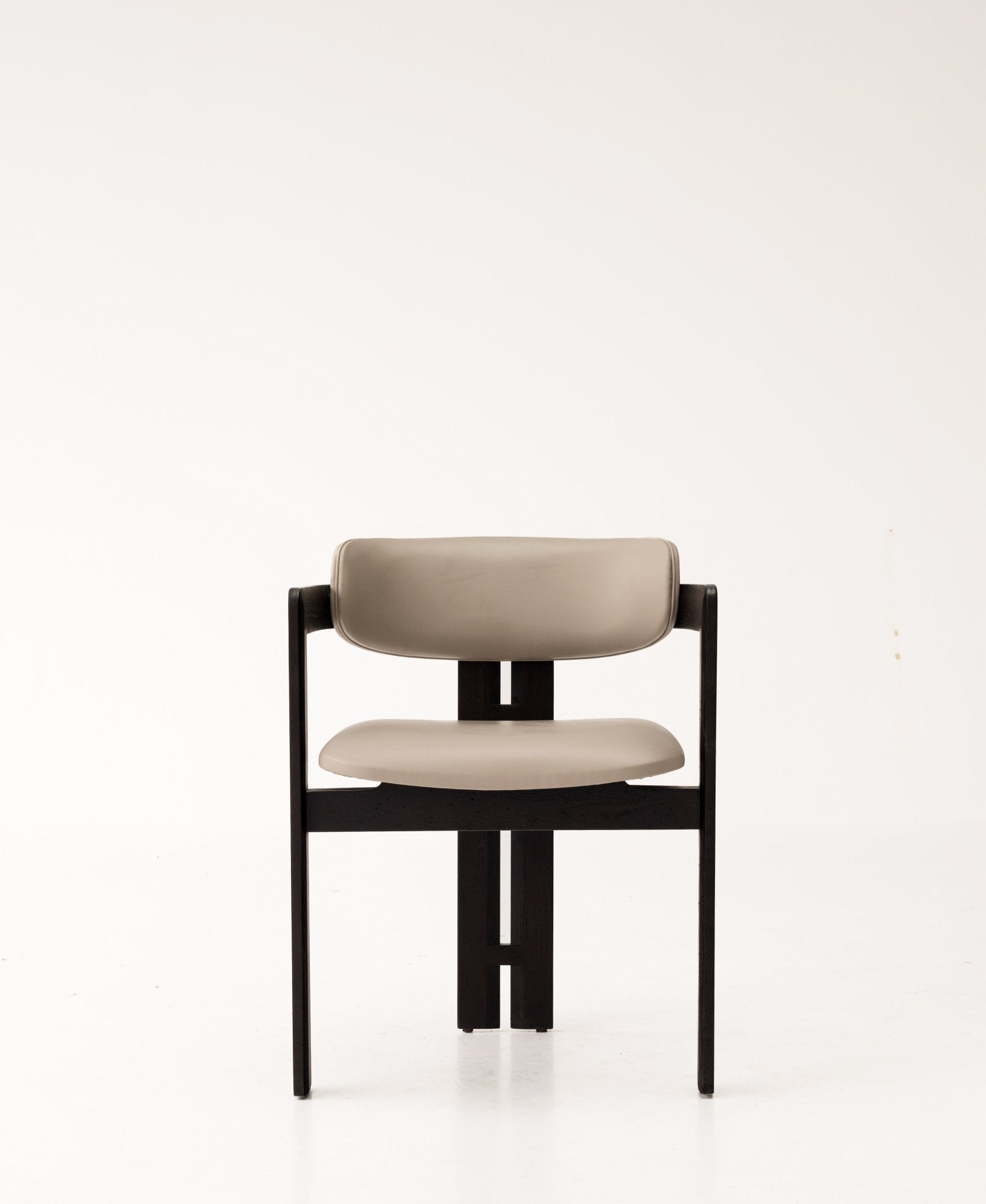 Curve Walnut Leather Dining Chair / カーブウォルナットレザー